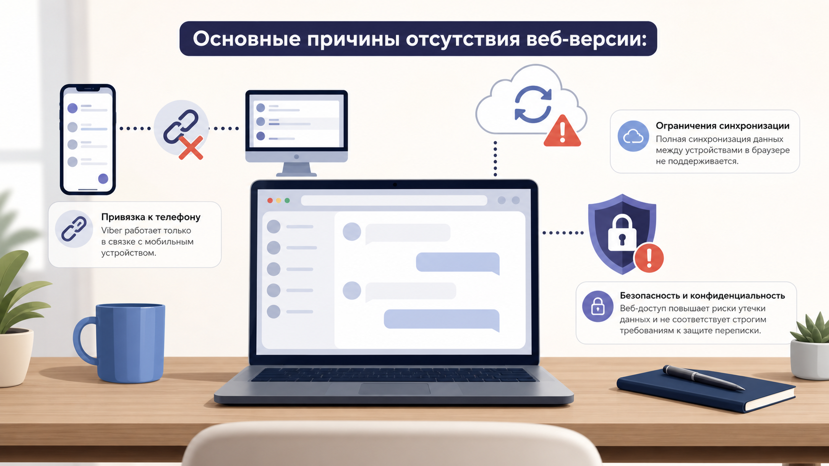Как зайти в Вайбер через браузер без скачивания приложения?
